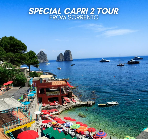 Boat departing from the port of Sorrento to Capri (Special Capri 2)