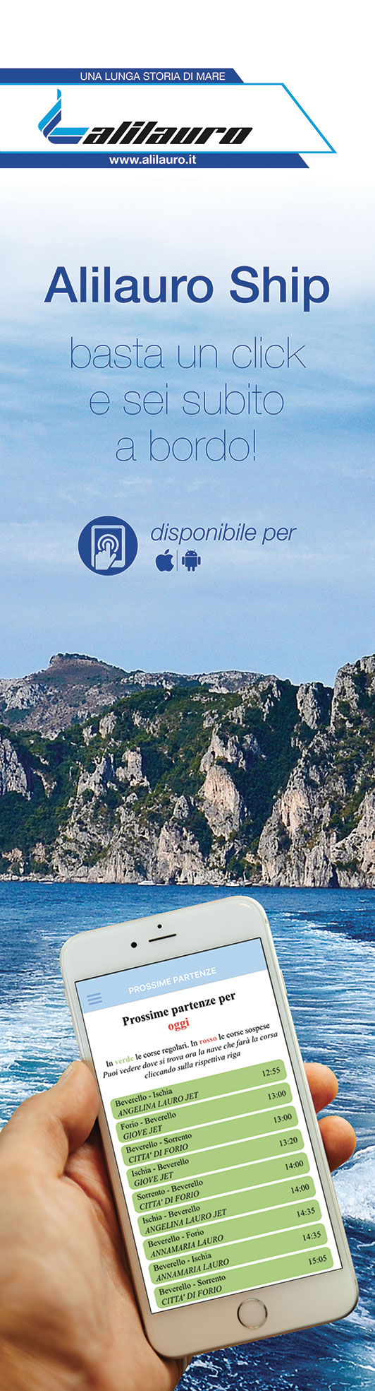 Alilauro Ship: l'APP di Alilauro disponibile per Apple e Android - alilauro